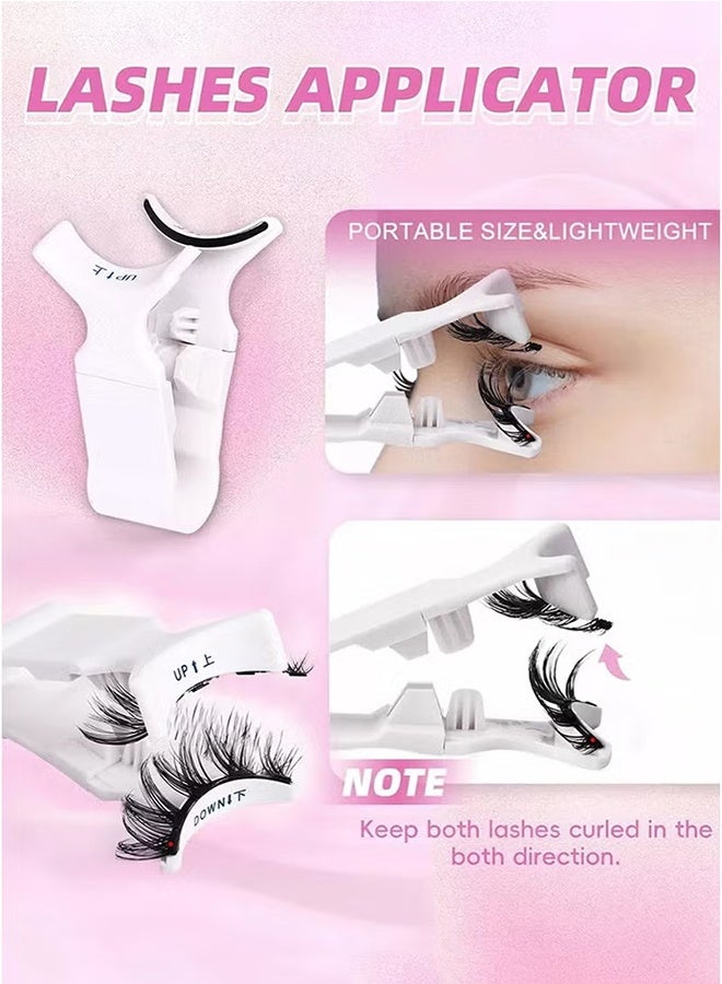 Jamal Magnetic Eyelashes With Applicator, 2 Pair Reusable Magnetic Lashes Without Glue, Magnetic Eyelashes Natural Look, Easy To Apply - Image 2